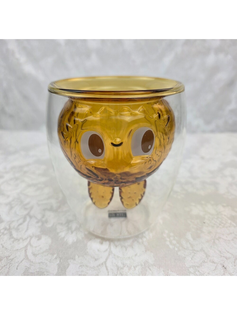 Labubu pop mart Warm Heart/Candy CHEERS Double Wall Drink Glass